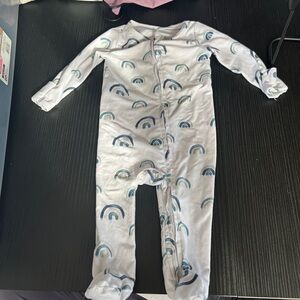 Caden lane brooks blues rainbow 3-6 month onesie